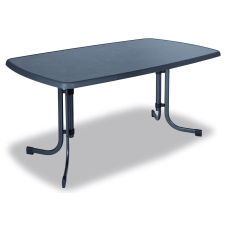 Dajar Pizarra Összecsukható Fém Kerti Asztal – 150 X 90 Cm kerti bútor