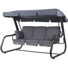  DAJAR Rimini lehjatható fém kerti hintaágy, 041-06 – antracit hintaágy