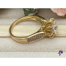  Dalana antiallergén elegáns köves gyűrű - akár eljegyzésre is 18K gyűrű