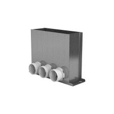 dalap Fém légrácsfogadó 300x100mm, 3x63 mm csatlakozóval hűtés, fűtés szerelvény