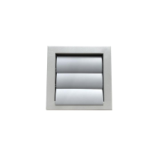 dalap Fém szellőzőrács gravitációs zsaluval, karima nélkül 200x200 mm, szürke hűtés, fűtés szerelvény