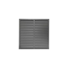 dalap Fém szellőzőrács gravitációs zsaluval, karima nélkül 835x835 mm, szürke hűtés, fűtés szerelvény