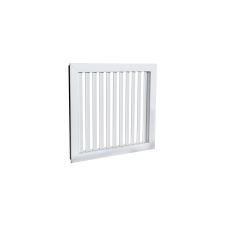 dalap Műanyag szellőzőrács fix zsaluval GPU 392x392 MM hűtés, fűtés szerelvény