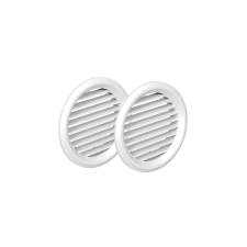 dalap Műanyag szellőzőrács rovarhálóval 80mm/ 2db hűtés, fűtés szerelvény