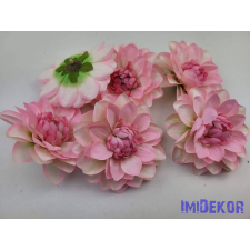 Dália selyemvirág fej 11cm - Rózsaszín dekorációs kellék
