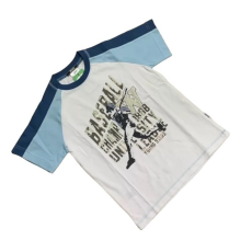 Dalma Fiú Póló - Fehér/Kék Baseball 128 - Kiárusítás