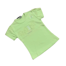 Dalma Lányka Póló - Zöld Hímzett Strassz Kővel 116 (KIÁRUSÍTÁS)