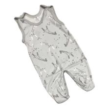 Dalma Pamut Ujjatlan Rugdalózó - Szürke Zsiráfos 80 rugdalózó