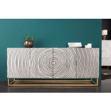 Dalton Design komód Dalton II 180 cm fekete fehér mangó bútor