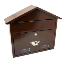 Damech postaláda, C4 formátum, 43x12x39 cm, barna postaláda