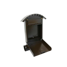 Damech Postaláda, újsághellyel, barna, B6 formátum, 24,5x7x36,5 cm, Damech 611937 postaláda