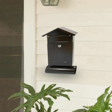 Damech Postaláda újságtartóval, B6 formátum, 23x7x37.5 cm, barna postaláda