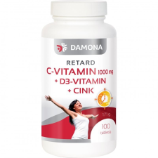 Damona RETARD C-vitamin 1000 mg +400 IU D3-vitamin+10 mg cink tabletta, 100 db vitamin és táplálékkiegészítő