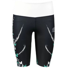  Dámské legíny nad kolena premium ALTISPORT VOJ/ALW022LEG02 ČERNÁ/TYRKYSOVÁ méret: L