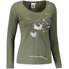 Dámské triko s dlouhým rukávem ALTISPORT CARRYOVER ALW043169 KHAKI méret: XXL női póló