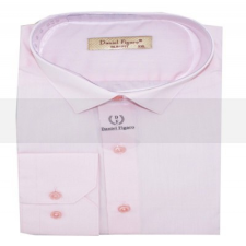  Daniel Figaro hosszúujjú slim ing - Rózsaszín férfi ing