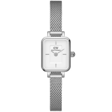  Daniel Wellington Quadro Mini női karóra, 15 mm, ezüst, fehér számlap karóra