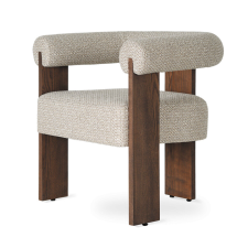  DANTE Modern Kárpitozott Fotel Bézs Szövettel bútor