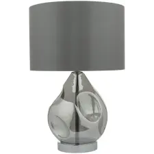 Dar Lighting glamour modern asztali lámpa quinn füstös szürke darqui4210 világítás