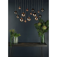 Dar Lighting glamour modern függeszték aurelia fekete króm réz daraur6264 világítás