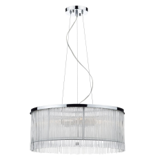Dar Lighting glamour modern függeszték japan csiszolt króm átlátszó darjap032 világítás