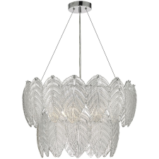 Dar Lighting glamour modern függeszték phillipa csiszolt króm átlátszó darphi0308 világítás