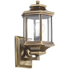 Dar Lighting klasszikus kültéri fali lámpa ladbroke antik sárgaréz átlátszó darlad1675 kültéri világítás