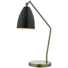 Dar Lighting modern asztali lámpa olly antik sárgaréz fekete daroll4154 világítás