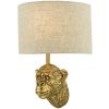 Dar Lighting modern boho fali lámpa raul természetes vászon arany darrau0735