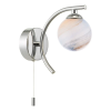 Dar Lighting modern fali lámpa atiya csiszolt króm sokszínű darati0750-07