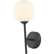 Dar Lighting modern fali lámpa cohen fekete opál darcoh0722-02 világítás
