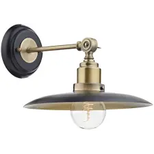 Dar Lighting modern fali lámpa hannover antik sárgaréz fekete darhan0754 világítás