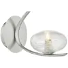 Dar Lighting modern fali lámpa leighton átlátszó szatén króm darlei0746