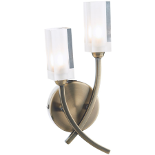 Dar Lighting modern fali lámpa morgan antik sárgaréz átlátszó darmor0975 világítás