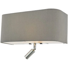 Dar Lighting modern fali lámpa ronda csiszolt króm szürke darron7139l világítás