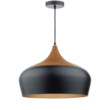 Dar Lighting modern függeszték gaucho fehér matt fekete sötét fa dargau8622 világítás