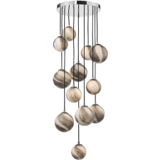 Dar Lighting modern függeszték mikara csiszolt króm sokszínű darmik6350 világítás