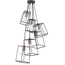Dar Lighting modern függeszték tower fekete réz dartow0622 világítás