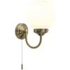 Dar Lighting modern fürdőszobai lámpa barclay antik sárgaréz opál darbar0775