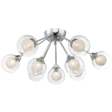 Dar Lighting modern mennyezeti lámpa zeke csiszolt króm átlátszó darzek1350 világítás