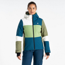 Dare2be Banded Jacket Női síkabát 30000 vízálló és lélegző zöld sífelszerelés