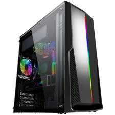 DarkFlash Aigo Rainbow 6 Számítógépház - Fekete számítógép ház