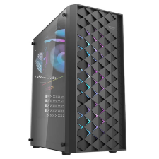 DarkFlash DK351 fekete + 4 db ventilátor számítógép ház