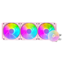 DarkFlash Radiant DC 360 univerzális CPU vízhűtés rózsaszín hűtés