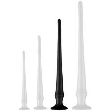 DarkSil NOIR L – hosszú PVC anális kényeztető, elegáns dizájnban műpénisz, dildó