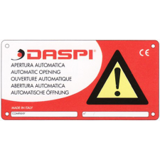  DASPI figyelmeztető tábla biztonságtechnikai eszköz
