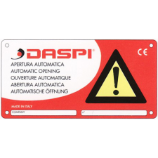DASPI figyelmeztető tábla biztonságtechnikai eszköz