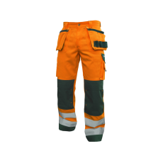 Dassy Glasgow munkavédelmi nadrág narancs/zöld színben