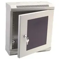 Datacom 10" 6U / 140mm, üvegajtós, szürke szerver