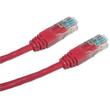Datacom Adatátviteli, CAT6, UTP, 5m, piros kábel és adapter